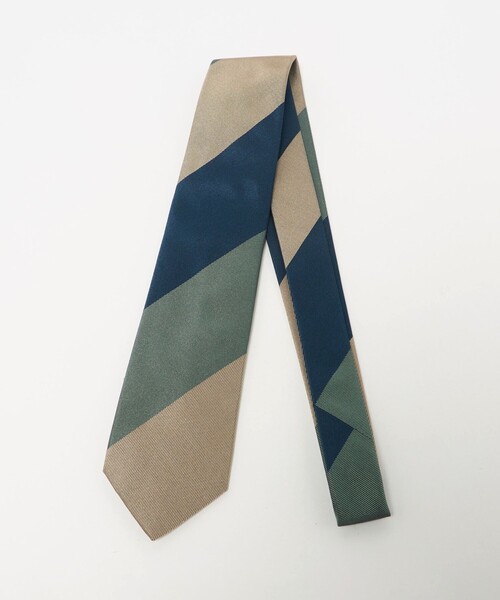 FRANCO BASSI（フランコバッシ）の「＜FRANCO BASSI＞ワイド レジメンタルネクタイ（ネクタイ・メンズ・ブラウン系/ロイヤルブルー・FREE）」の2枚目の写真