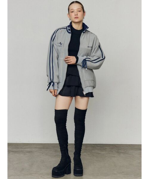 【新品未使用】EMODA スクエアフィットロングブーツ EMODA スクエアフィットロングブーツ（ブラック） -ファッション通販