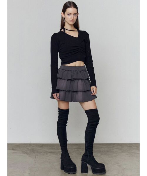 セール】スクエアフィットロングブーツ（ブーツ）｜EMODA（エモダ）の