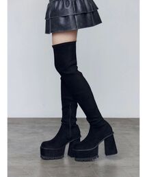 EMODA（エモダ）の「スクエアフィットロングブーツ（ブーツ）」