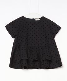 yori◆半袖ブラウス/36/コットン/BLK/YR1821-053SM フラットカラーシアーブラウス | all item| yori