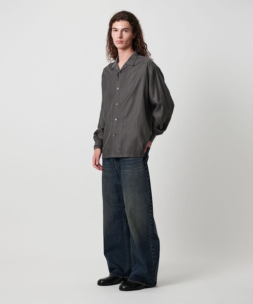 セール】キュプラ コットン オープンカラー シャツ（シャツ/ブラウス