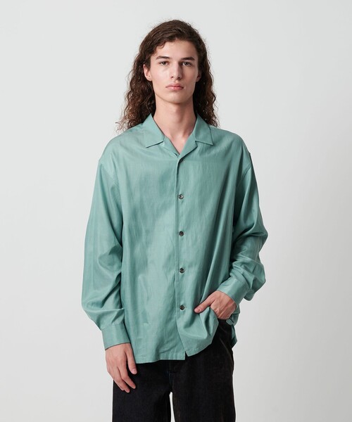 モンキータイム（monkey time）/キュプラ コットン オープンカラー シャツ セール】キュプラ コットン オープンカラー シャツ（シャツ/ブラウス