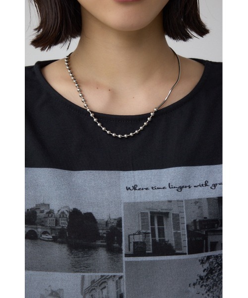 AZUL by moussy(アズールバイマウジー)の「C/T冷感フォトプリントノースリーブTシャツ(Tシャツ/カットソー・レディース・ブラック/ライトベージュ/オフホワイト・FREE)」の20枚目の写真