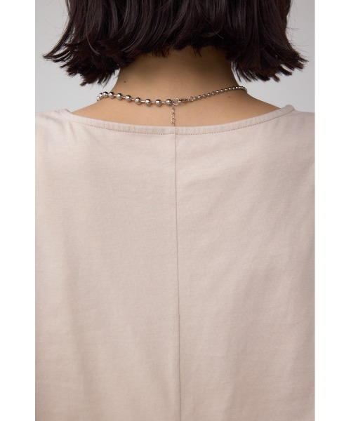 AZUL by moussy(アズールバイマウジー)の「C/T冷感フォトプリントノースリーブTシャツ(Tシャツ/カットソー・レディース・ブラック/ライトベージュ/オフホワイト・FREE)」の8枚目の写真