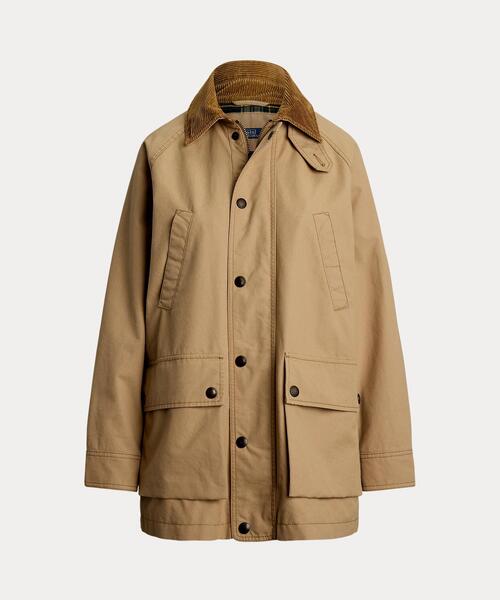 DOUBLE RL ベージュ カバーオール S/P コットン ユーティリティ ジャケット（カバーオール）｜POLO