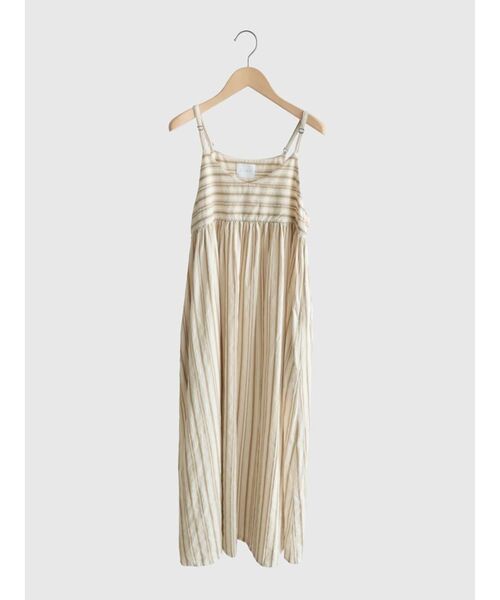 FIKA.(フィーカ)の「Stripe cotton cami onepiece(ワンピース・レディース・ベージュ系/ネイビー・MEDIUM)」の21枚目の写真