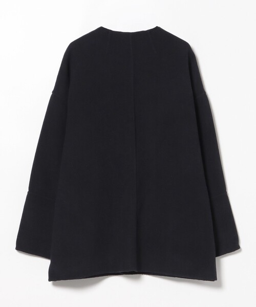 セール】リバー ノーカラー ハーフ ジャケット（ノーカラージャケット