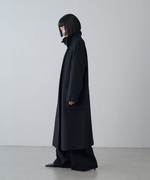 Lui's（ルイス）の「ビーバーメルトンオーバーコート（チェスターコート・レディース・ブラック/チャコールグレー・M/S）」の17枚目の写真