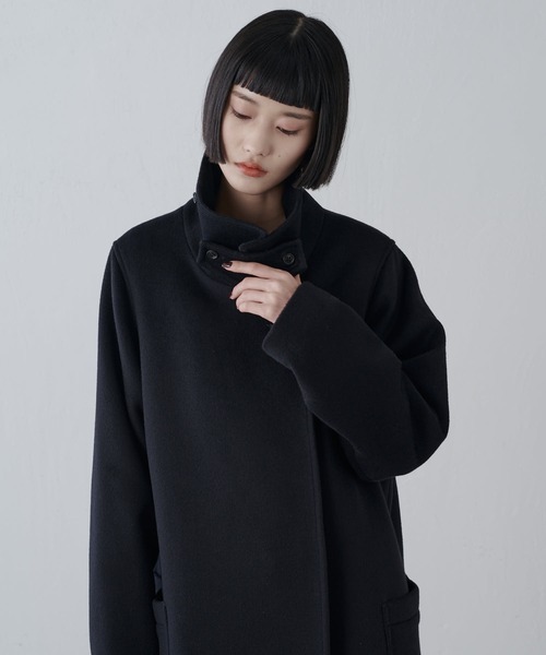 Lui's（ルイス）の「ビーバーメルトンオーバーコート（チェスターコート・レディース・ブラック/チャコールグレー・M/S）」の19枚目の写真