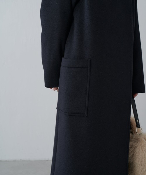 Lui's（ルイス）の「ビーバーメルトンオーバーコート（チェスターコート・レディース・ブラック/チャコールグレー・M/S）」の22枚目の写真