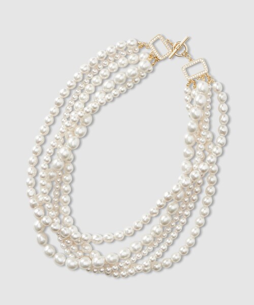 ANAYI（アナイ）の「ボリュームパールショートネックレス（ネックレス・レディース・オフホワイト・FREE）」の7枚目の写真