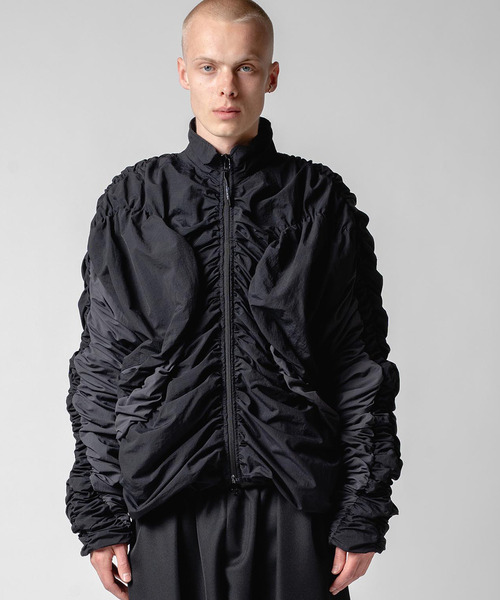 yoshiokubo(ヨシオクボ)の「yoshiokubo ヨシオクボ / BIND FLEECE BLOUSON 撥水バインドフリースリバーシブルブルゾン / YKF25517(ブルゾン・メンズ・ブラック・FREE)」の1枚目の写真