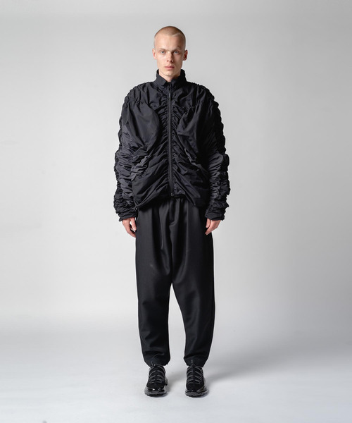 yoshiokubo(ヨシオクボ)の「yoshiokubo ヨシオクボ / BIND FLEECE BLOUSON 撥水バインドフリースリバーシブルブルゾン / YKF25517(ブルゾン・メンズ・ブラック・FREE)」の2枚目の写真