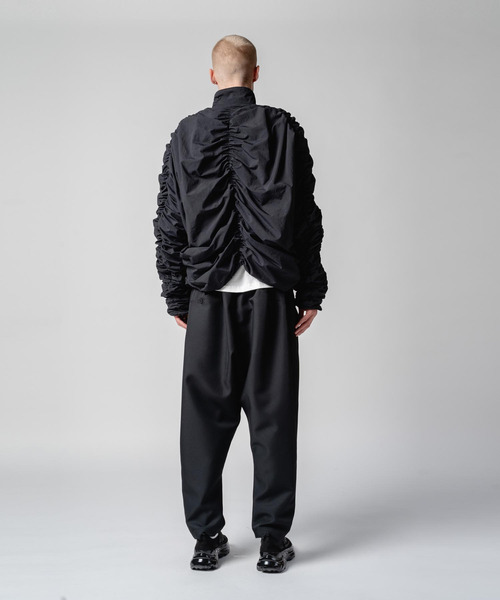 yoshiokubo(ヨシオクボ)の「yoshiokubo ヨシオクボ / BIND FLEECE BLOUSON 撥水バインドフリースリバーシブルブルゾン / YKF25517(ブルゾン・メンズ・ブラック・FREE)」の4枚目の写真