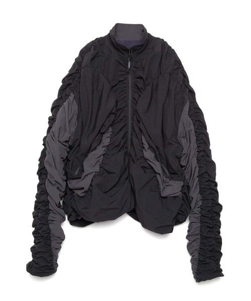 yoshiokubo(ヨシオクボ)の「yoshiokubo ヨシオクボ / BIND FLEECE BLOUSON 撥水バインドフリースリバーシブルブルゾン / YKF25517(ブルゾン・メンズ・ブラック・FREE)」の5枚目の写真