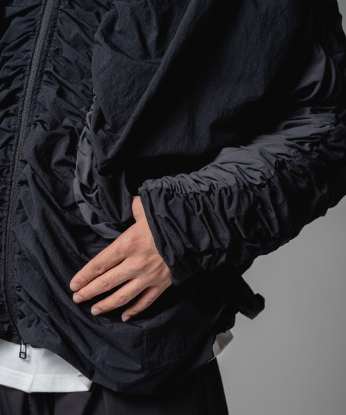 yoshiokubo(ヨシオクボ)の「yoshiokubo ヨシオクボ / BIND FLEECE BLOUSON 撥水バインドフリースリバーシブルブルゾン / YKF25517(ブルゾン・メンズ・ブラック・FREE)」の14枚目の写真