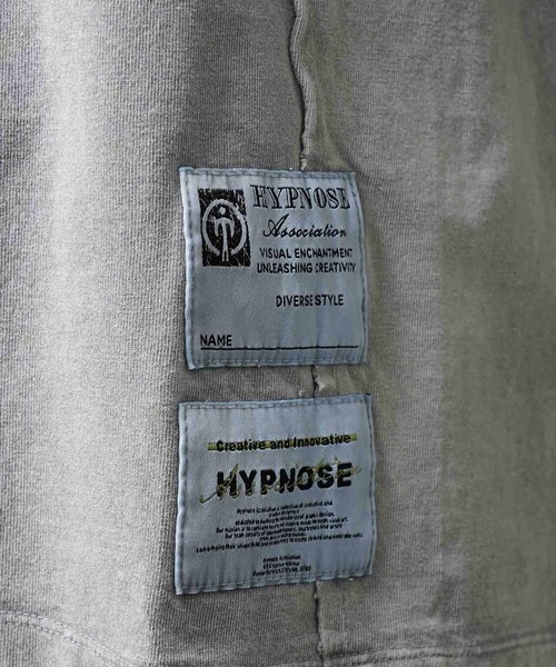 MAISON SPECIAL(メゾンスペシャル)の「【Hypnose Association for MAISON SPECIAL】「Passion for Storytelling」Prime-Over Crew Neck T-Shirt/プライムオーバークルーネックレイヤリングTシャツ【MAISON SPECIAL/メゾンスペシャル】(Tシャツ/カットソー・メンズ・ライトグレー/ブラック・2/1)」の12枚目の写真