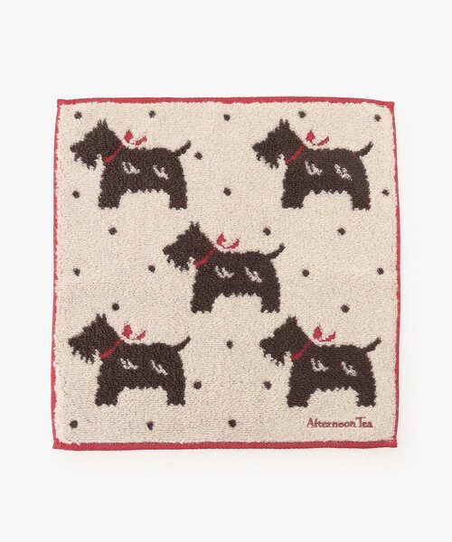 Afternoon Tea（アフタヌーンティー）の「テリアドッグミニタオル（ハンカチ/ハンドタオル・レディース・アイボリー・ONE SIZE）」の2枚目の写真