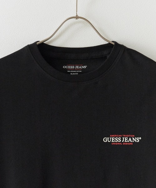 GUESS JEANS（ゲスジーンズ）の「GUESS JEANS/ゲスジーンズ GJ SS CN SLIM AMERICAN TR TEE Tシャツ（Tシャツ/カットソー・メンズ・ブラック・L/M/S）」の4枚目の写真