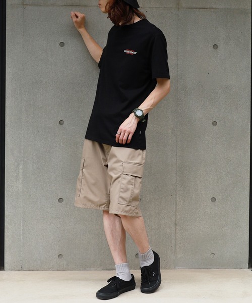 GUESS JEANS（ゲスジーンズ）の「GUESS JEANS/ゲスジーンズ GJ SS CN SLIM AMERICAN TR TEE Tシャツ（Tシャツ/カットソー・メンズ・ブラック・L/M/S）」の10枚目の写真