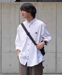 【ANYMAL】1ポイント刺繍長袖オックスフォードシャツ