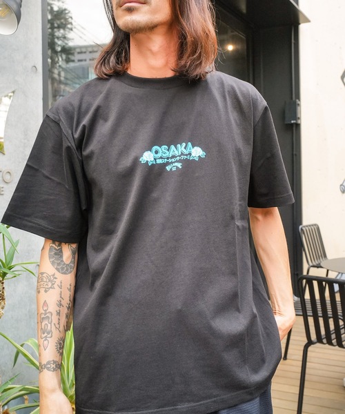 BILLABONG(ビラボン)の「BILLABONG メンズ DESTINATION OSAKA Tシャツ 【2025年秋冬モデル】/ビラボンSHONAN STATION SURFERS大阪グラフィック半袖Tシャツ(Tシャツ/カットソー・メンズ・ホワイト/ブラック・LARGE/MEDIUM/X-LARGE)」の12枚目の写真