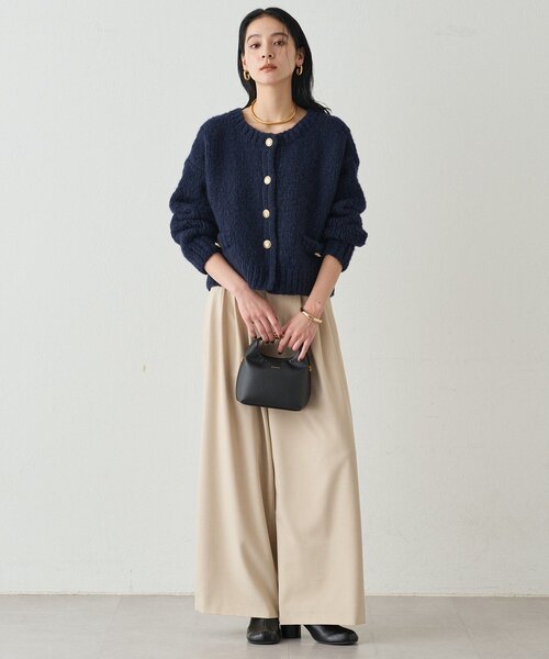 LOUNGEDRESS（ラウンジドレス）の「【20周年限定】イタリアヤーン手編みニットカーデ（ニット/セーター・レディース・レッド/オフホワイト/ネイビー・FREE）」の18枚目の写真