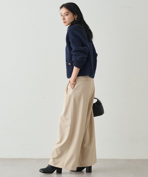 LOUNGEDRESS（ラウンジドレス）の「【20周年限定】イタリアヤーン手編みニットカーデ（ニット/セーター・レディース・レッド/オフホワイト/ネイビー・FREE）」の22枚目の写真