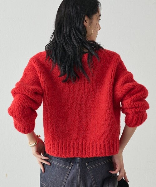 セール】【20周年限定】イタリアヤーン手編みニットカーデ（ニット