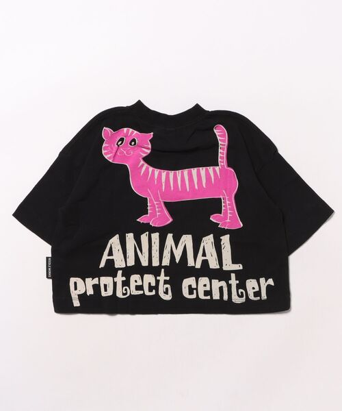 NEEDLE WORKS（ニードルワークス）の「ANIMAL Tシャツ（Tシャツ/カットソー・キッズ・ブラック/ホワイト・100cm/110cm/120cm）」の2枚目の写真