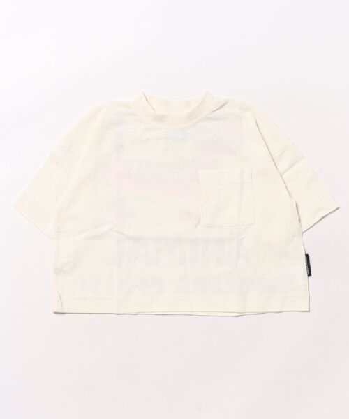 NEEDLE WORKS（ニードルワークス）の「ANIMAL Tシャツ（Tシャツ/カットソー・キッズ・ブラック/ホワイト・100cm/110cm/120cm）」の4枚目の写真