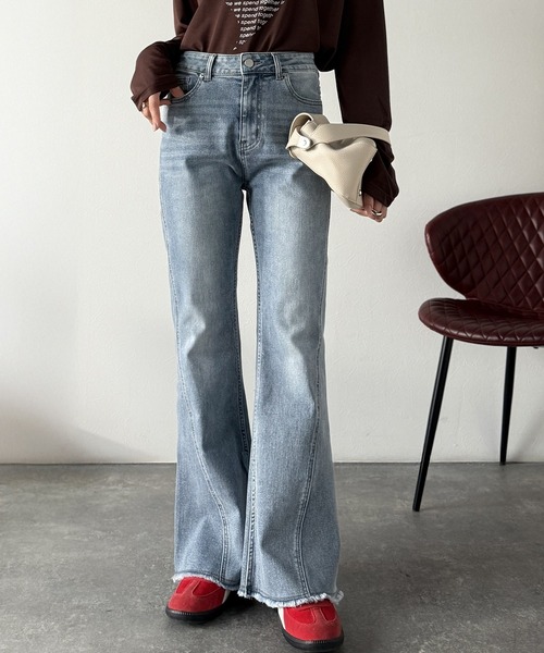 セール】【mily bilet】きゅんと恋する後ろ姿。バックリボン美脚