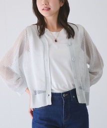 メッシュアミニットカーディガン