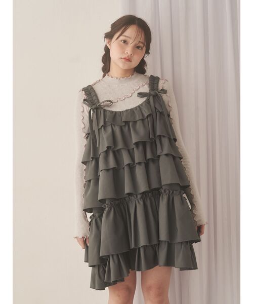 ホイップクリームミニワンピース（ワンピース）｜merry jenny（メリー