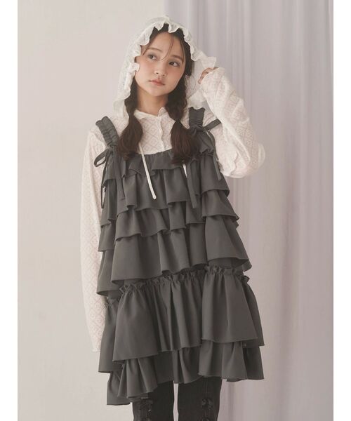 merry jenny ホイップクリームミニワンピース ホイップクリームミニワンピース（ワンピース）｜merry jenny（メリー