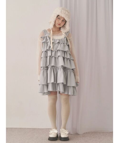 ホイップクリームミニワンピース（ワンピース）｜merry jenny（メリー