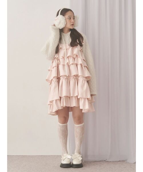 セール】ホイップクリームミニワンピース（ワンピース）｜merry jenny