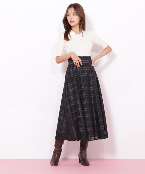 JILL by JILL STUART（ジルバイジルスチュアート）の「◇ポロ衿ドッキングワンピース（ワンピース・レディース・ブラック/ホワイト/ネイビー・FREE）」の15枚目の写真
