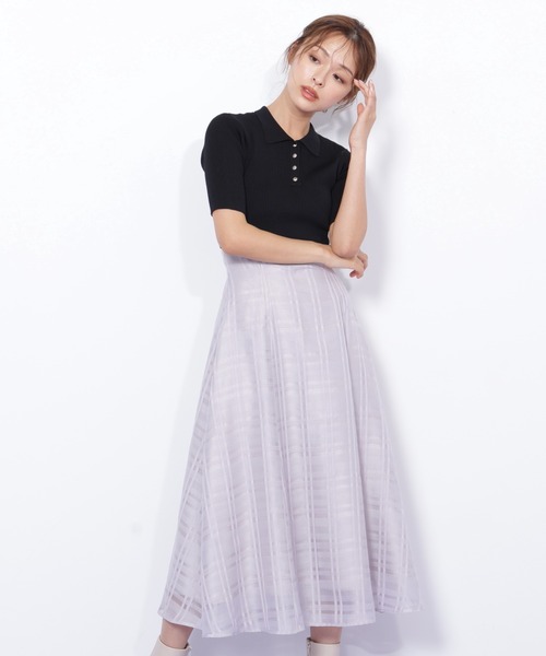 JILL by JILL STUART（ジルバイジルスチュアート）の「◇ポロ衿ドッキングワンピース（ワンピース・レディース・ブラック/ホワイト/ネイビー・FREE）」の22枚目の写真