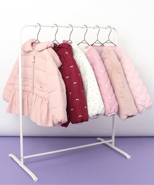 apres les cours(アプレレクール)の「ペプラムハートキルトアウター(ブルゾン・キッズ・ブラック/ピンク/アイボリー・80/130/140/120/110/90/100)」の15枚目の写真