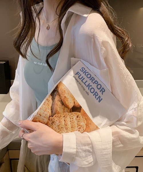 cammie(キャミー)の「セミシアーシャツ(シャツ/ブラウス・レディース・モスグリーン/ホワイト・LARGE/MEDIUM)」の5枚目の写真