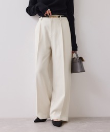 VIS | 【美easy】ウーリッシュワンタックワイドパンツ【セットアップ対応/洗える】(スラックス)
