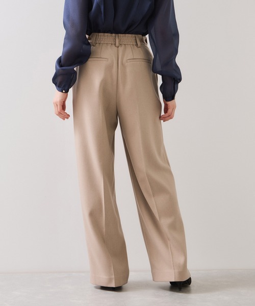 美easy】ウーリッシュワンタックワイドパンツ【セットアップ対応