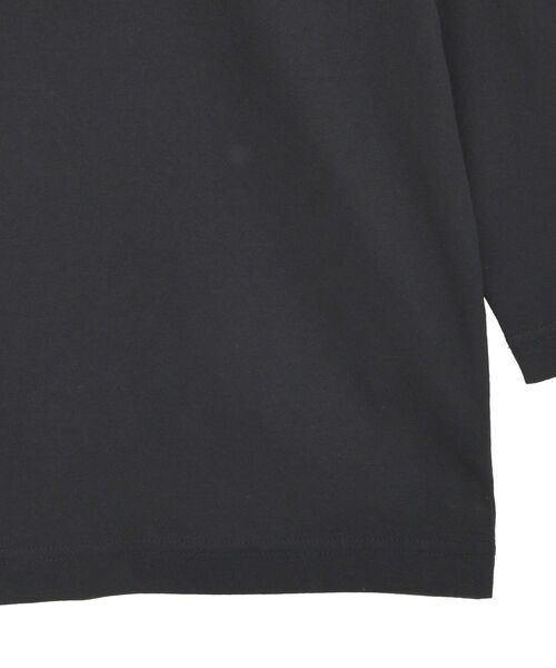 AMERICAN HOLIC(アメリカンホリック)の「ボックス箔プリントロングTシャツ(Tシャツ/カットソー・レディース・オフホワイト/杢グレー/ブラック・FREE)」の4枚目の写真
