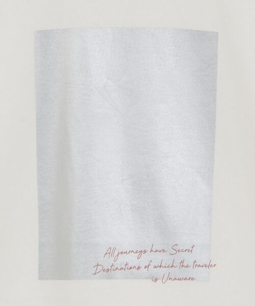 AMERICAN HOLIC(アメリカンホリック)の「ボックス箔プリントロングTシャツ(Tシャツ/カットソー・レディース・オフホワイト/杢グレー/ブラック・FREE)」の7枚目の写真