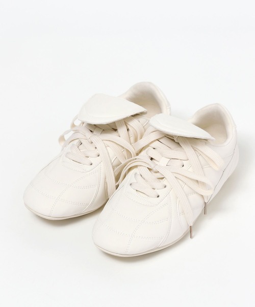 Heather（ヘザー）の「Wリボンフラットスニーカー　587741（スニーカー・レディース・ブラウン/アイボリー・M/L）」の5枚目の写真