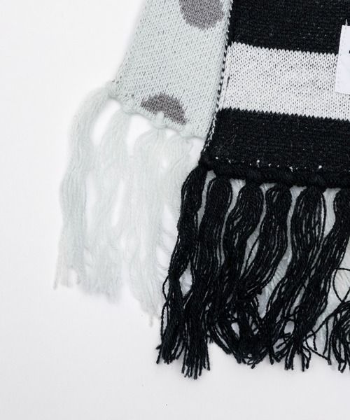dots & stars × stripe scarf / ドット・星柄×ボーダーマフラー