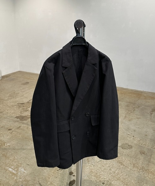 double twill tailored jacket - ダブルツイルテーラードジャケット