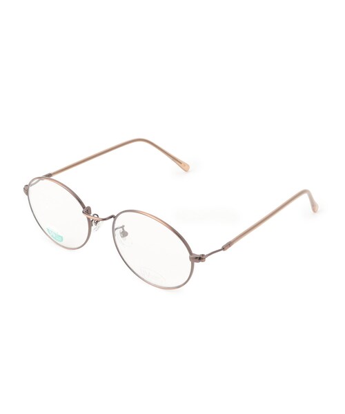 SHOO・LA・RUE(シューラルー)の「【ブルーライトカット】長モダンメタルメガネ(サングラス・レディース・ゴールド/ブロンズ・00)」の2枚目の写真